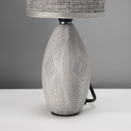 Traffic lamp with lampshade Risalux "FIESS", E14, 40 W, Gray, 13 × 13 × 27 cm-4