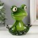 Souvenir Polystone Lak "Frog -Yog" Head on the spring 12x12.5x7.5 cm
