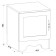 Cleat cabinet "Latte 67/01", 404x418x480 mm, color Bodeg Club / Don walnut