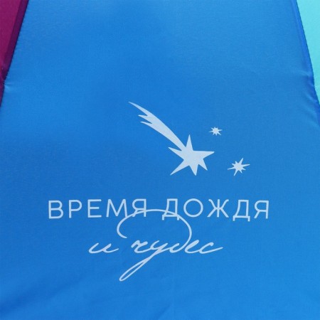 Women's rainbow umbrella “Rain and Miracles”, 10 spokes.-2