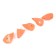 Cargo of a bullet-exentric stained collapsible Yaman 5 pcs., 60 g, orange