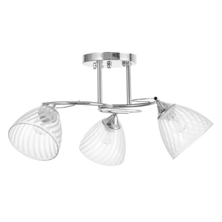Chandelier "Nora" 3x60W E27 chrome 52x52x26cm-3