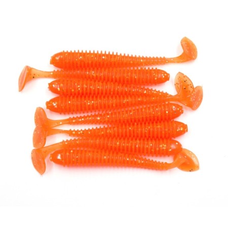 Vibro-high-high Yaman Pro Betta, 11.4 cm, color #03-Carrot Gold Flake, packaging 5 pcs.-1