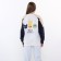 Sweatshirt for girls, white-blue color, height 122-128 cm