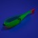 Yaman foamy fish on a double, 110 mm, color 26 UV, 5 pcs.