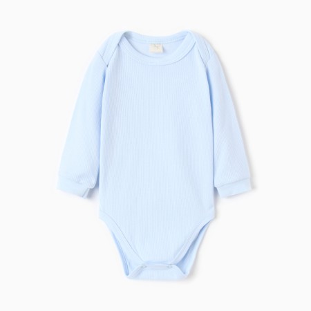 Body baby with long sleeve, blue color, height 68