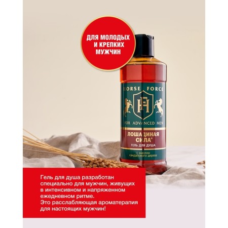 Gift set for men horsepower: shampoo, 500 ml + shower gel, 500 ml-6