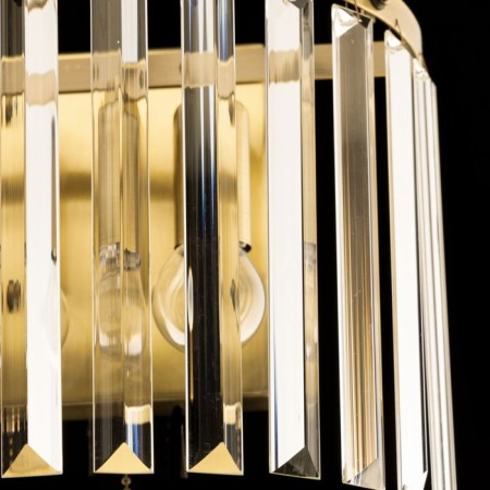 Lamp Citilux "Inga" CL335323, 25x30.5 cm, 2x60W, E14, brown color-16