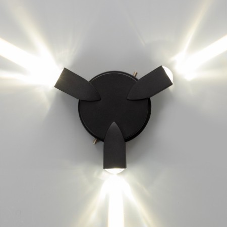 Lamp "Deco" 3xLED 3W 4000K IP66 black 16x4.3x16 cm