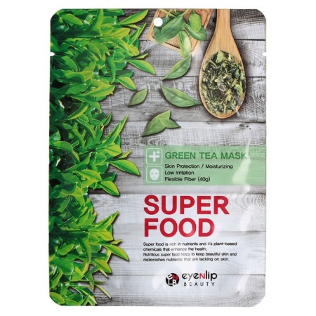 Facial face mask Eyenlip Super Food Green Tea, 23 ml