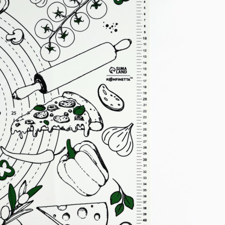 Silicone pitch for baking "Pizza Time", 50 x 70 cm-2