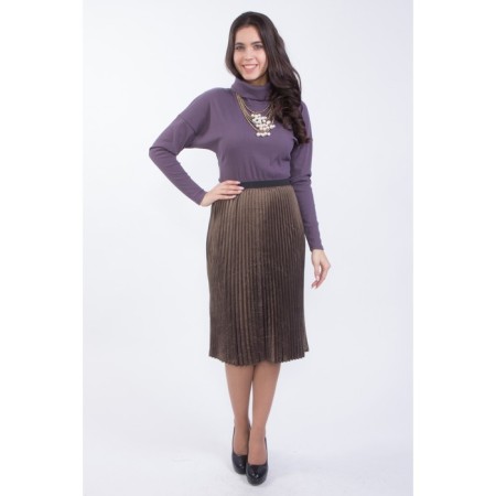 Women's turtleneck, size 42, purple color-3