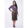 Women's turtleneck, size 42, purple color