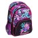 School backpack 38 x 27 x 17, ergonomic back, Devente Attomex Basic, Yes Girl, purple 7033439