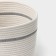 Basket for storage ladled handmade LadoM "Dorian", 25 × 25 × 22 cm, white-gray color