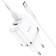 Nice charger Hoco N4, 2 USB - 2.4 A, Type -C 1 m cable, white