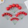 Decor for creativity "Red Balls" d = 2; 3; 3.5 and 4 cm set 20 pcs