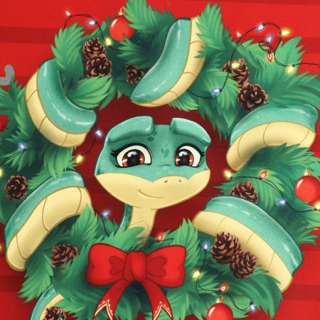 Set in the bag Ethel "New Year's Wreath": a towel 40x70 cm, baking molds - 3 pcs. 1064492-3