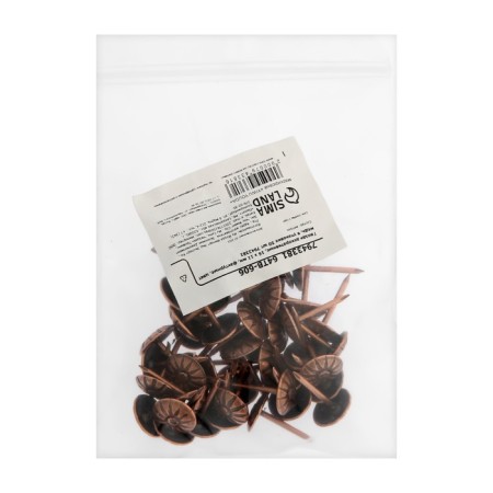 Tundra nails, decorative, textured, 11x16 mm, copper, 50 pcs-4