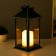 Nightlight "lantern with a candle" LED from batteries 3HAAA green 14x14x29.5 cm Risalux