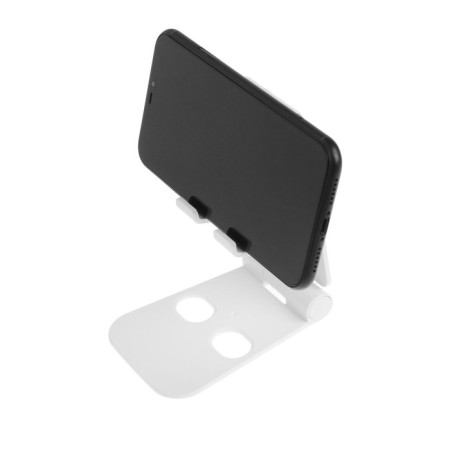 Luazon phone stand, adjustable height, silicone inserts, white-6