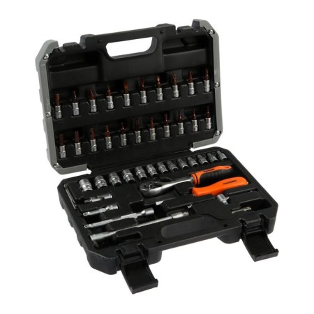 Tool set of Harden 510346, CRV, 1/4 ", plastic case, 46 items