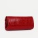 Women's wallet on the button, red color