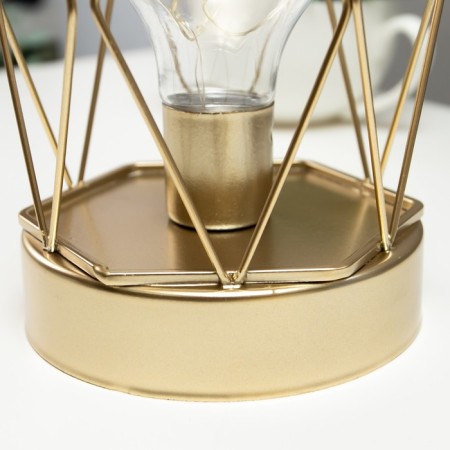 Night "Romb" LED from batteries 3haa gold 10.5x10.5x15.5 cm Risalux-5