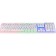 Keyboard Defender Dark White GK-172, Game, Wending, Lighting, 104 Key, USB, White