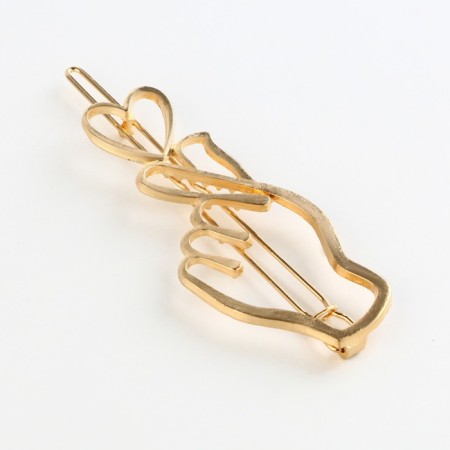 Hair hairpin "Clever", 6 x 2 cm-3