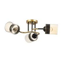 Sinna chandelier 3he27 40W black and gold 50x50x27 cm Bayerlux