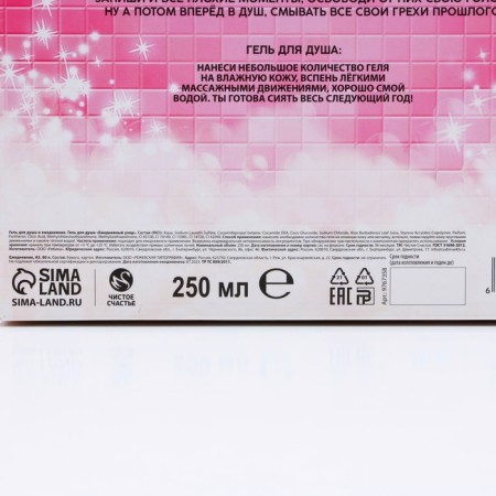 Gift set of cosmetics “Be the queen!”, Shower gel 250 ml and diary, pure happiness-9