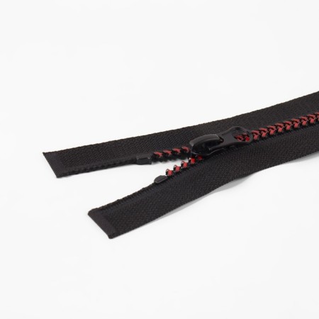 Lightning "Tractor", No. 5, detachable, castle machine, 80 cm, black/burgundy color-1