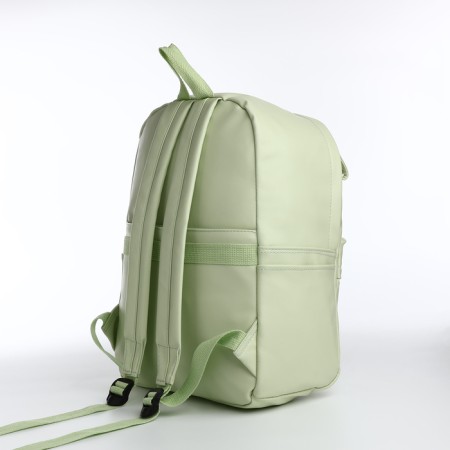 Youth backpack with lightning, 4 pockets, green color-3