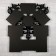 Photo frame Plastic in 9 photos 10x10, 10x15 cm "Patterns" Dark silver 54x49 cm
