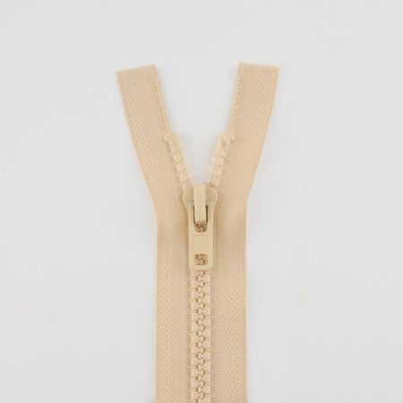 Lightning "Tractor", No. 8, connective, locking machine, 90 cm, ivory color-3