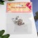 Brads for scrapbooking "Drops of paint" Set 15 pcs mix 1.3x0.5x0.5 cm