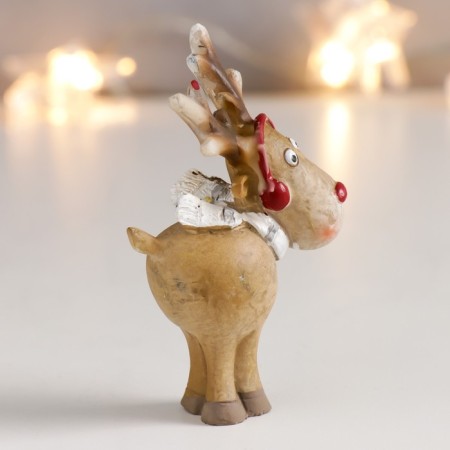 Polystone souvenir "Olesha in winter headphones and scarf" MIX 7.5x4x4x2 cm-2