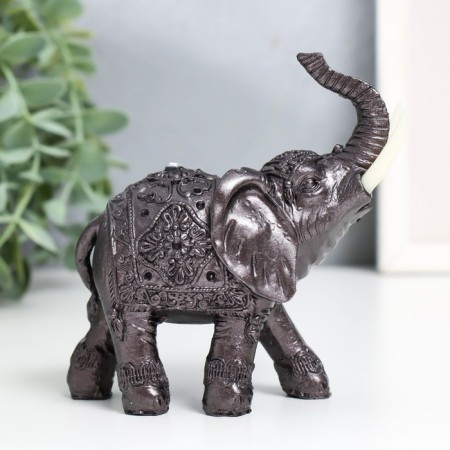 Souvenir Polystone "Elephant Knight" for metal 8.8x4.8x12 cm-3