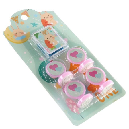 Printing color "bunny", set 4 pcs., Stamping pillow-5