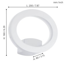 Bra Emollio, 1x10W Led, 3000k, 1000lm, white color