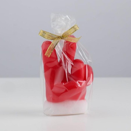 Decorative candle "New Year's greetings", 6x5x9.5 cm-3