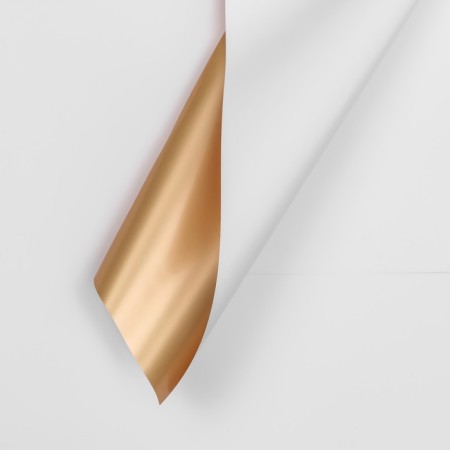 Flower film, "Golden side", 57x57cm ± 1 cm white