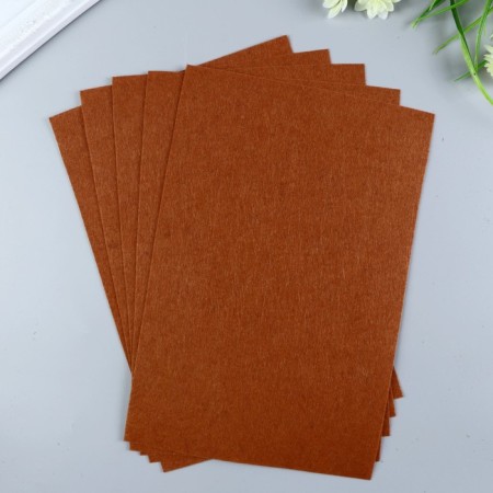 Soft felt 1 mm 20x30 cm brown-1