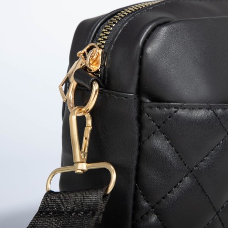 Bag Cross-Bodi with a zipper, black color-4