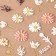 Nail stickers "Bees and flowers", voluminous, multi -colored