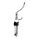 Hook furniture tundra TKT004, three -rod, chrome