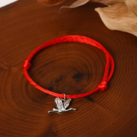 Bracelet-reinforcing "red thread" family happiness, color silver, l = 20 cm-2