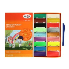 Plasticine 18 colors 234 g (6 classic, 6 fluorescent, 6 mother -of -pearl) 