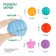Gift set of developing tactile balls "New Year's gift", 7 pcs., New Year's gift packaging, crumb I